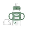 thumbnail image 1 of Botella Ancha Dr. Brown's Verde con Asas de Silicona, Boquilla Suave 270 ml para Bebés 6 Meses+, 1 of 10