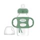 thumbnail image 1 of Botella Ancha Dr. Brown's Verde con Asas de Silicona, Boquilla Suave 270 ml para Bebés 6 Meses+, 1 of 10