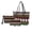 Black and Red-Santa Stars, variant on Witch Axolotl Printed Handbags Set Womens 3pcs Wallet and Purse Set Cosmetic Purse Wrislet Wallet Waterproof Top Handle Shoulder Bat Totes for Travel, Brown
