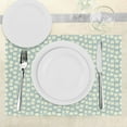 thumbnail image 3 of Ambesonne Modern Place Mats Set of 4, Big Small Squares Tile, Standard Size, Pale Blue Cream, 3 of 6
