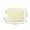 Yellow, variant on Striped Quilted Cosmetic Bag, Puffy Padded Travel Makeup Organizer Pouch, Portable Cotton Toiletry Storage Bag for Women, Daily Use and Travel