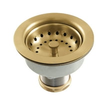 Kingston Brass K112BB Tacoma Kithchen Sink Basket Strainer in Brushed Brass