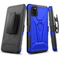 thumbnail image 4 of For Cricket Ovation 3, AT&T Motivate Max Swivel Belt Clip Holster with Built-in Kickstand, Heavy Duty Hybrid 3in1 Shockproof Phone Case Cover by Xpression - Blue, 4 of 9