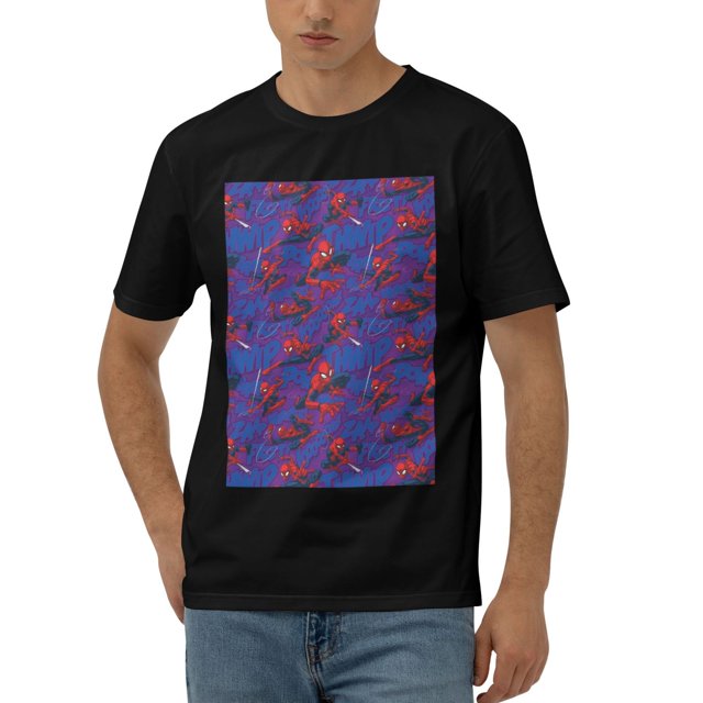 Spider-Man Men's 170g Combed Cotton Short Sleeve T-Shirt
