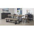 thumbnail image 5 of Coast To Coast Imports 98208 67 x 16 x 18 in. Tundra Dining Bench Smokey Grey Wire Brush - 2 Cartons, 5 of 7
