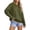 Green, variant on VISALY Pullover Crewneck Sweatshirt Ribbed Long Sleeve Tops Trendy Sweater Tops Fall Chunky Cable Knit Pullover Sweaters Thick Sweatshirts Business Casual Sweaters Casual Sweatshirt Black L