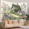 thumbnail image 3 of Bohemian Tapestry Wall Hanging,Wildflower Floral Tapestries for Dorm Room Decor, Boho Wall Art,Bed Throw,Sofa Cover,60"x40", 3 of 10