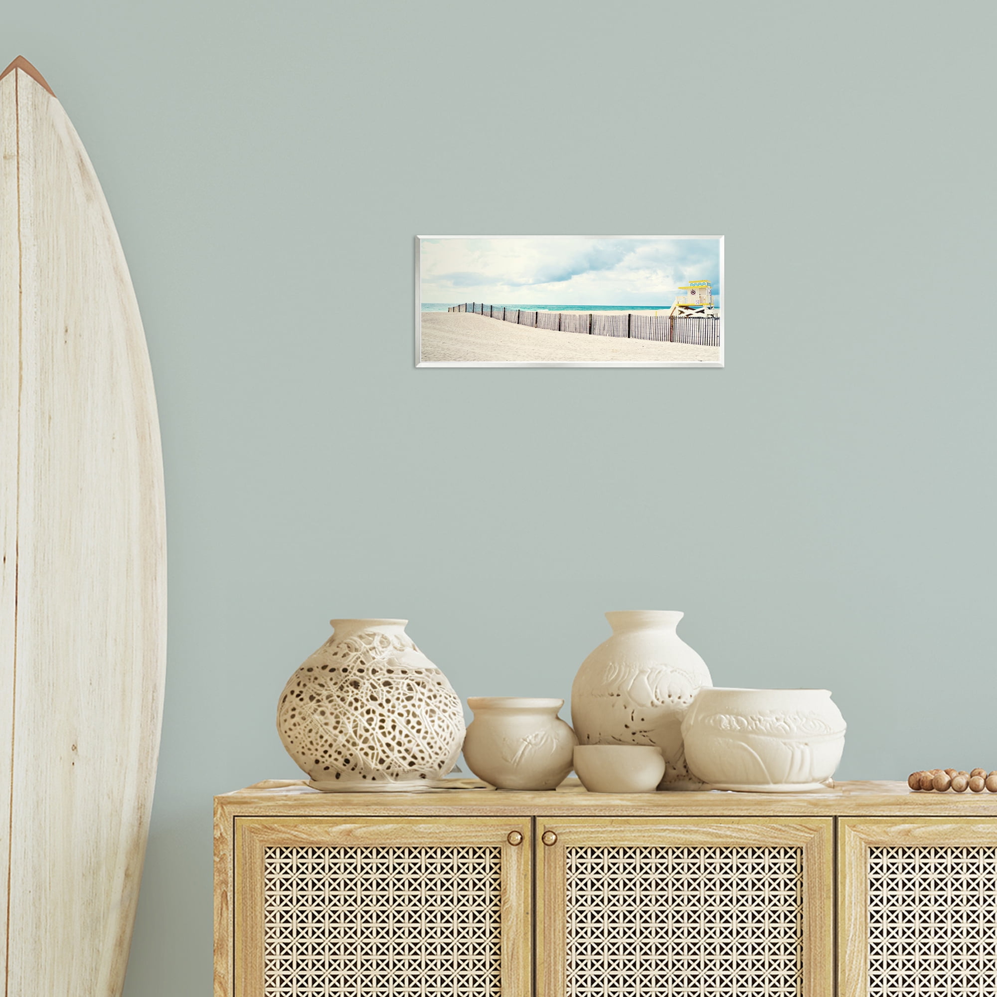 Stupell Industries Sandy Boardwalk Way Nautical & Beach Photography Unframed Art Print Wall Art, 17 x 7