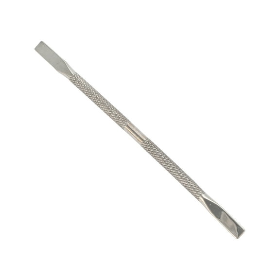 Unique Bargains 1 Pc Double-side Cuticle Pusher Multi-function Manicure Pedicure Nail Tools 4.92" Length Silver Tone