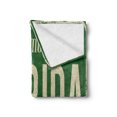 thumbnail image 2 of Florida Soft Flannel Fleece Blanket, Welcome to Florida Old and Rusty Graphic Sign Design the Sunshine State, Cozy Plush for Indoor and Outdoor Use, 70" x 90", Fern Green and Beige, by Ambesonne, 2 of 5