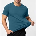 thumbnail image 5 of Plus Size 5Xl Men's Athletic Shirt Quick Dry T Shirts Gym Workout Short Sleeve Lightweight Breathable Tees Performance Running Shirts, 5 of 8