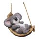 thumbnail image 5 of Colección de artesanías decorativas colgantes con forma de animales de jardín, regalo decorativo de resina para jardín. Koala estilo D, 5 of 8