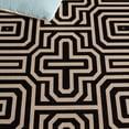 thumbnail image 6 of Safavieh Courtyard Holly Geometric Indoor/Outdoor Runner Rug, Sand/Black, 2'3" x 14', 6 of 12