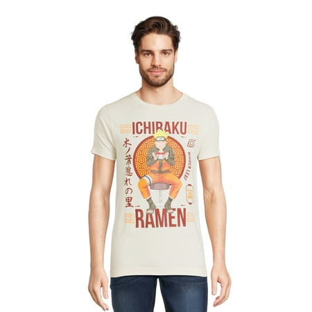 Naruto Men's and Big Men's Graphic Tee with Short Sleeves, Sizes S-3XL