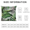 thumbnail image 6 of Acheng Tropical Palm Leaves Throw Pillow Cover Summer Exotic Jungle Plant Tropical Palm Leaves On The Geometric Decorative Pillowcase for Sofa and Bed Couch,2 Pcs White, 6 of 6