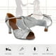 thumbnail image 5 of Tacones para salsa, tango y fiestas, talla 37, zapatos de baile latino brillantes para mujer, 5 of 8