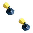 thumbnail image 3 of Billuyoard Protector de almohadilla protectora anticolisión de pared de piso de tope de puerta de silicona sin perforaciones amarillo azul 2piezas, 3 of 6