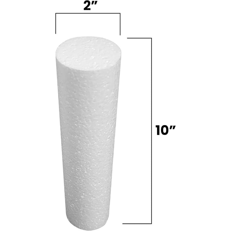 MT Products White EPS Hard Foam Rod / Cylinder Craft - Made in The USA - MT  Products