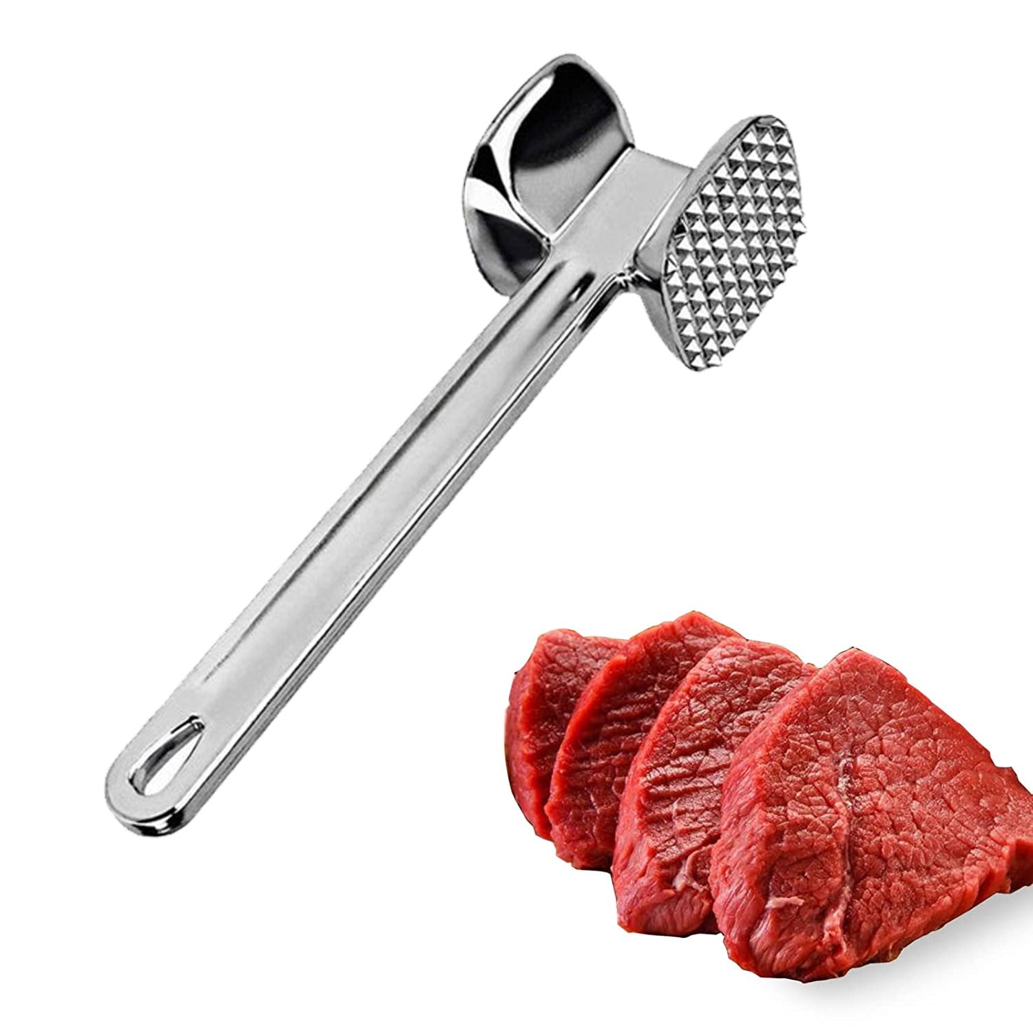 Aluminium Metal Meat Mallet Tenderizer Steak Beef Chicken Hammer Kitchen Tool GX Aluminium Metal Meat Mallet Tenderizer Steak Beef Chicken Hammer Kitchen Tool GX