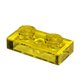 thumbnail image 1 of Plato LEGO Parts amarillo transparente 1x2 x100, 1 of 2