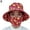 Red Flower, variant on TONAIN Women Wide Brim Face Mask Sun Hat Detachable Neck Face Flap Ponytail UV Protection Visor Hat Garden Fishing Hiking