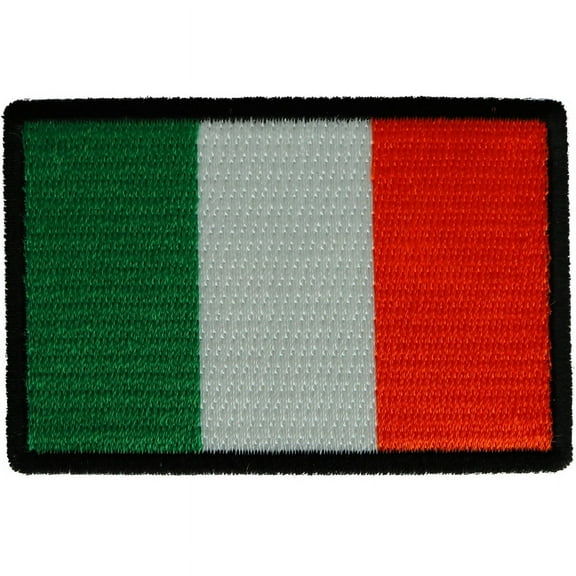 Patch, Embroidered Patch (Iron-On or Sew-On), Ireland Irish Flag Patch, 3" x 2"