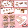 thumbnail image 2 of 1000 Pcs Wood Heart Confetti Rustic Wedding Table Decorations Small Mr Mrs Love Cake Decoration Valentine Gift for Wedding Valentine Party Table Cake Decor(Romantic Style), 2 of 7