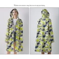 thumbnail image 3 of Long Raincoat Breathable Waterproof Rain Jacket Fashion Rainwear, 3 of 4