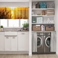thumbnail image 5 of LALILO Kitchen Curtain Valance Feather Grass Sunlight Rod Pocket Window Curtain 52"x 18" Set of 2, 5 of 5