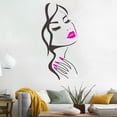 thumbnail image 1 of 1 pegatina de pared para salón de belleza, manicura, salón de uñas, pegatina de arte de pared, hermosa chica, cara, labios, decoración del hogar, pegatina, decoración de pared JAMW Sencillez, 1 of 5
