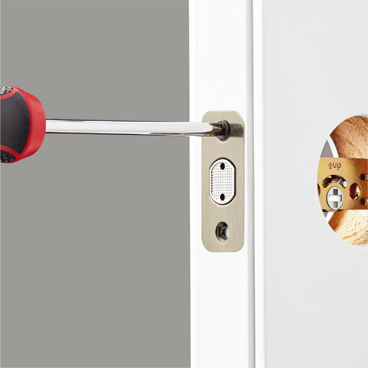 Hyper Tough Keyed Entry Single Cylinder Deadbolt Lock, Antique Brass Finish