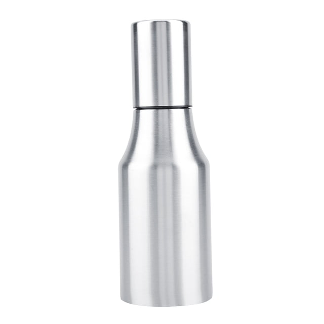 Botella de acero inoxidable para aceite de oliva, dispensador de vinagre a prueba de fugas, lata para almacenar especias de cocina (500 ml)