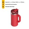 thumbnail image 3 of RTIC 16 oz Ceramic Lined Insulated Road Trip Travel Mug, Leak-Resistant Lid, Flag Red, 3 of 9