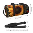 thumbnail image 2 of Sikiie Sunflower Floral Butterfly Duffel Bag, Travel Bag, Sports Gym Bag - Ideal for Sports, Gym, Overnight Stays, 2 of 6