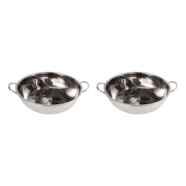Yuarrent de frotamiento de acero inoxidable, utensilios de cocina de buena conducción, espacio dividido de categoría alimentaria 3, amplia 32cm 2Conjunto