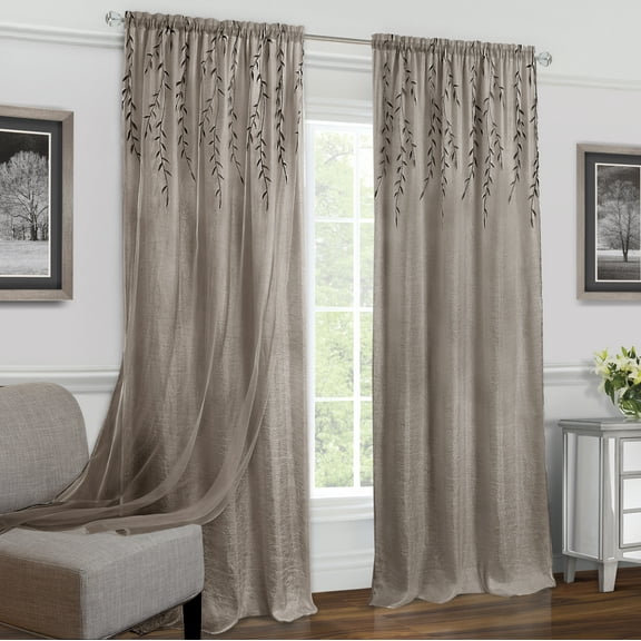 Willow Rod Pocket Window Curtain Panel