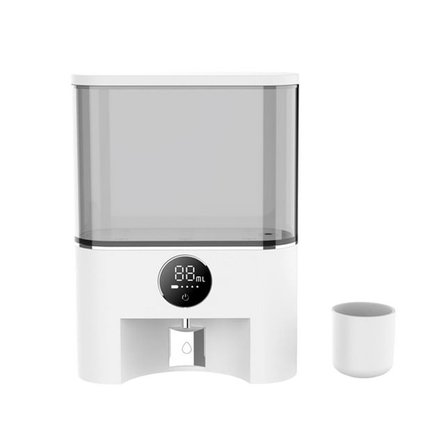 Siruishop Distributeur Automatique de Rince-Bouche Distributeur de Rince-Bouche Électrique pour Café Salle de Bain Blanc