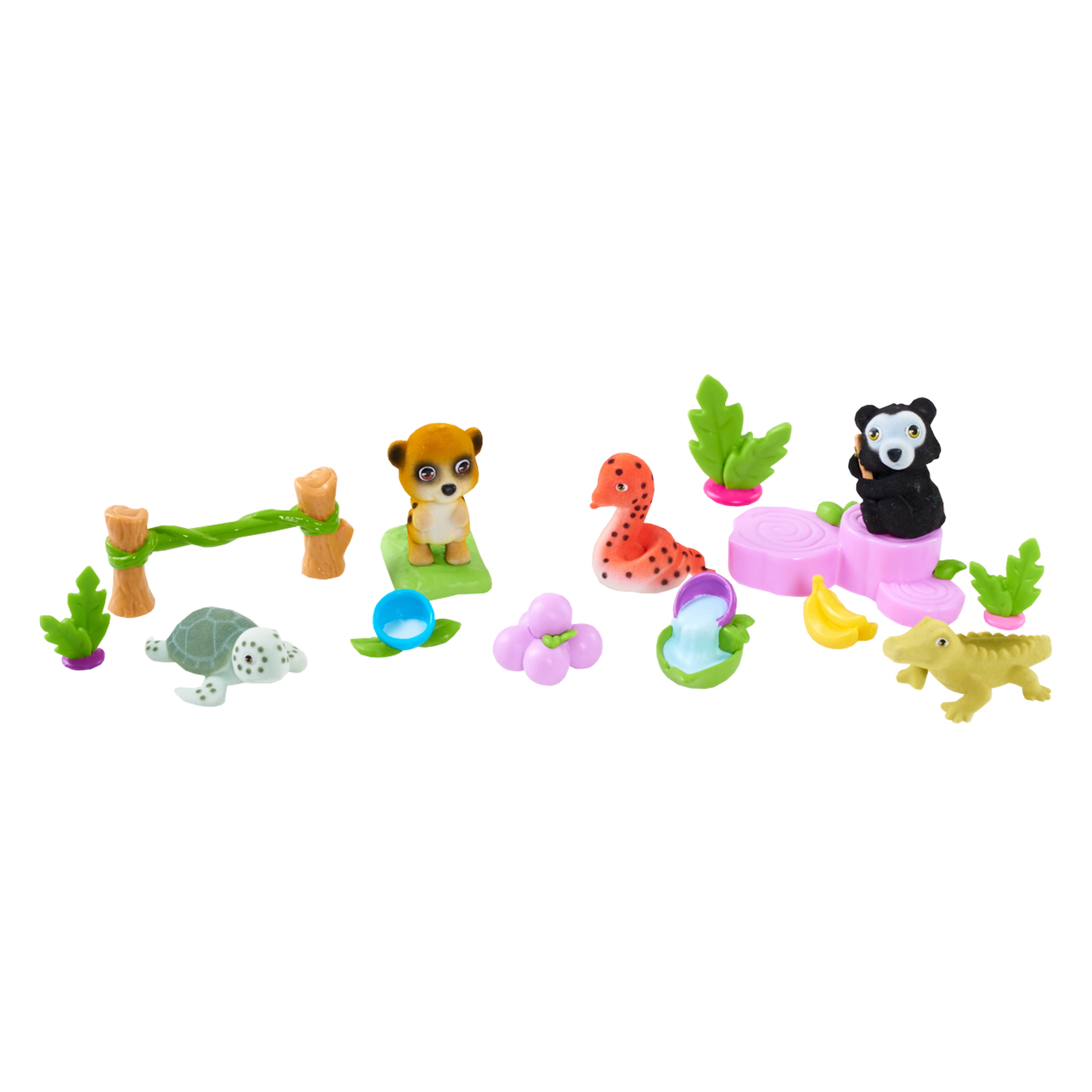 Jungle In My Pocket 15-Piece Playset - Hurdle and Bench 