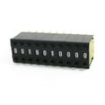 thumbnail image 1 of Unique Bargains 10 Pcs Interrupteurs à Pouce Décimales Noirs 33mm x 10mm 0-9 Chiffres, 1 of 1