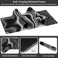thumbnail image 3 of Black and White Marble Desk Mat,Large Marble Ink Texture Gaming Keyboard Mouse Pad,Non-Slip Rubber Base Desk Pad Thick Stitched Edges Waterproof Mousepad Mouse Mat 31.5"x11.8", 3 of 6