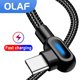 thumbnail image 2 of Cable Micro USB tipo C OLAF de 90 grados compatible con carga rápida 2.4A 1M 2M para Xiaomi 12 11 Samsung Huawei USB tipo C Microusb Tan Jianjun  unisex, 2 of 2