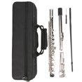 thumbnail image 3 of Silver Flute, 16 Hole C Flute  Pertormance  Beginners For Home Silver, 3 of 8