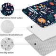 thumbnail image 5 of Pioneer Flower Floral Print Pattern Bathroom Rugs Sets 3 Piece,Toilet Cover Set,Absorbent Non Slip Bathroom Mats Sets with U-Shaped Contour Rug Toilet Rug Set, 5 of 5