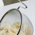 thumbnail image 6 of Cheers US Kitchen Stainless Steel Fine Wire Mesh Sieve Noodle Strainer Basket, Cooking Filter Spoon Ladle for Pasta Ramen Deep Fried Food with Hook Handle, 6 of 7