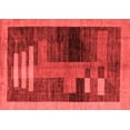 thumbnail image 1 of Ahgly Company Indoor Rectangle Abstract Red Modern Area Rugs, 5' x 7', 1 of 4