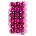 thumbnail image 1 of Bearachild 30 piezas de bolas de Navidad adornos inastillables decoraciones para árboles de Navidad juego de bolas colgantes para decoración de fiesta de Kits de decoración para fiestas Rosa roja Bearachild HA007626-11B, 1 of 6