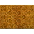 thumbnail image 1 of Ahgly Company Machine Washable Indoor Rectangle Abstract Yellow Contemporary Area Rugs, 2' x 4', 1 of 4
