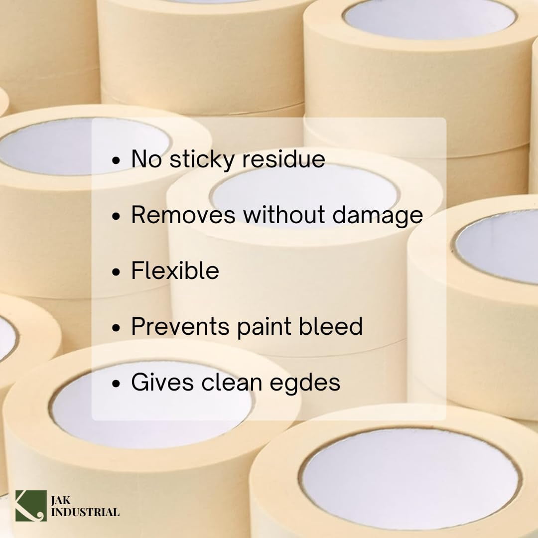 Rolls2 Inch Masking Tape for General Purpose/Painting60 Yards per roll White