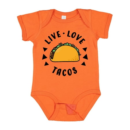 

Inktastic Live Love Tacos Gift Baby Boy or Baby Girl Bodysuit