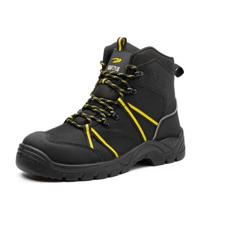 

Steel Toe Boots for Men Lightweight Safety Shoes Insulated Anti-static Work Boots Ant-pierce Industrial Sneakers for Construction Electrician